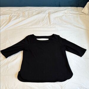 Black 3/4 Sleeve Top Work or Casual
